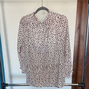 Cream Polka Dot Blouse